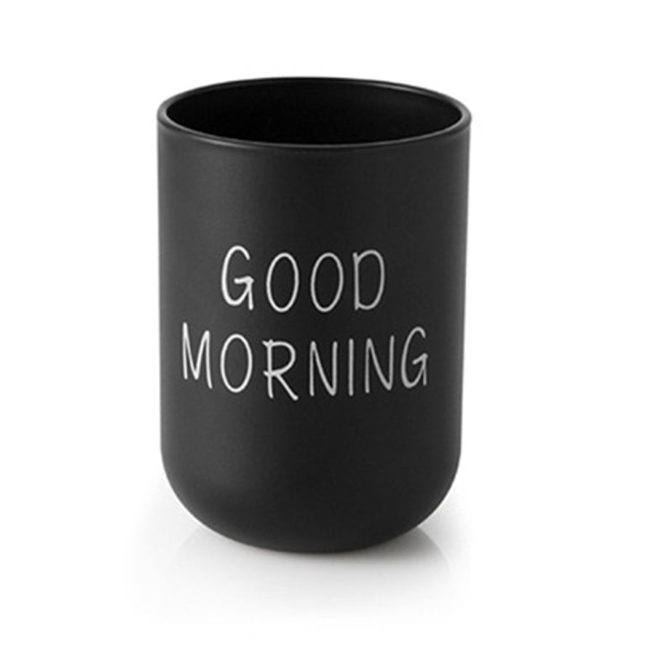 Simple Cute Brushing Cup Couple Plastic Mouthwash Cup, Pattern:Word