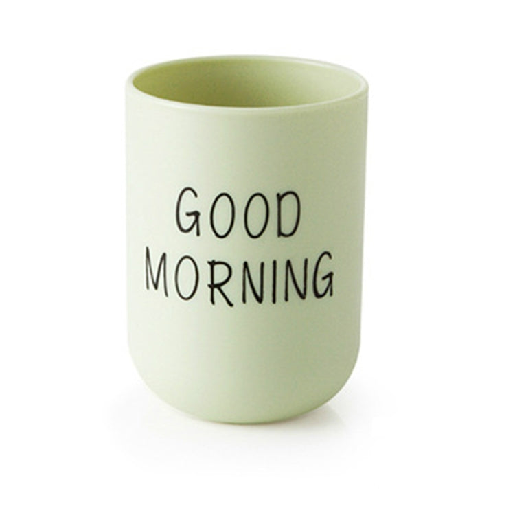 Simple Cute Brushing Cup Couple Plastic Mouthwash Cup, Pattern:Word