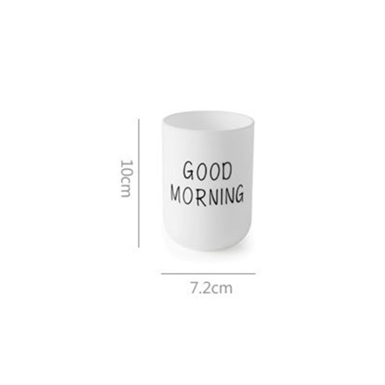 Simple Cute Brushing Cup Couple Plastic Mouthwash Cup, Pattern:Pure Color