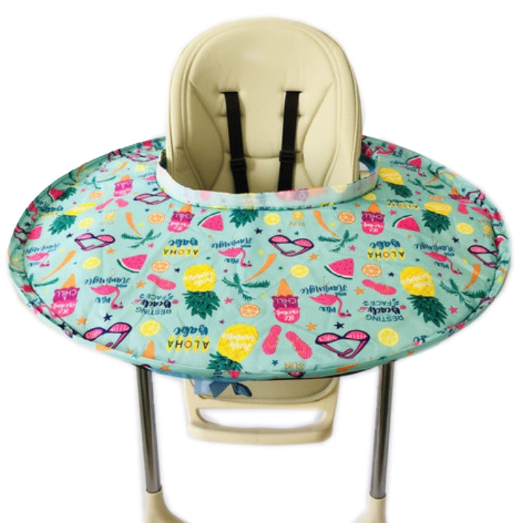 Self-feeding Baby Dining Chair Pads To Prevent Littering For Childrens High Dining Chairs, Size:76 CM  Diameter, Color:Fruit Tray