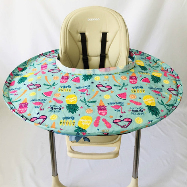 Self-feeding Baby Dining Chair Pads To Prevent Littering For Childrens High Dining Chairs, Size:76 CM  Diameter, Color:Fruit Tray