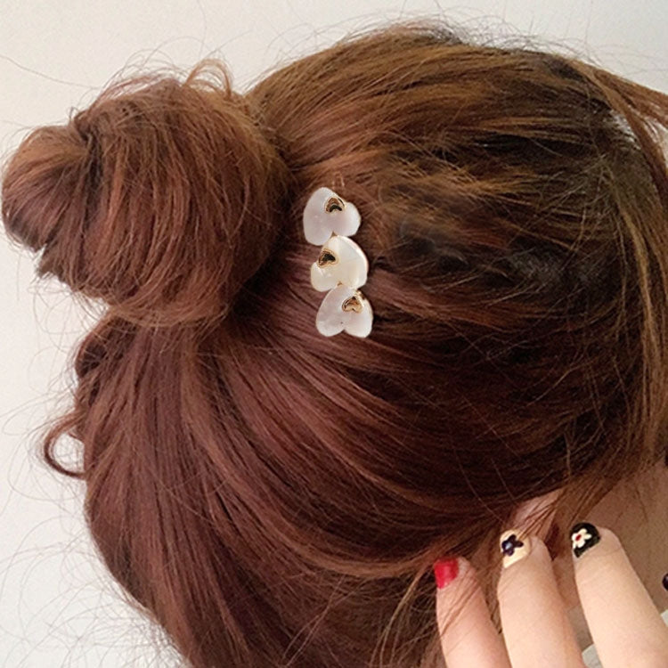 Sweet Acetic Acid Love Hairpin Bangs Clip Exquisite Wild Geometric Hairpin Clip Hair Accessories