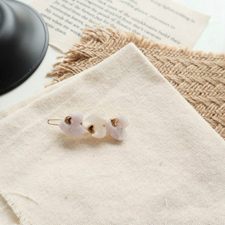 Sweet Acetic Acid Love Hairpin Bangs Clip Exquisite Wild Geometric Hairpin Clip Hair Accessories