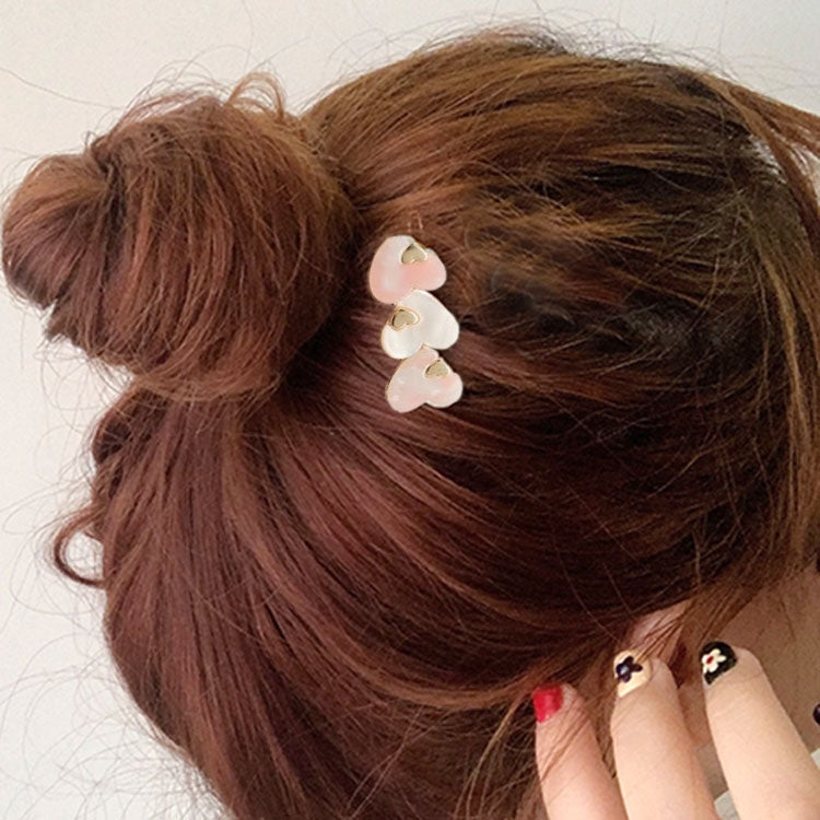 Sweet Acetic Acid Love Hairpin Bangs Clip Exquisite Wild Geometric Hairpin Clip Hair Accessories