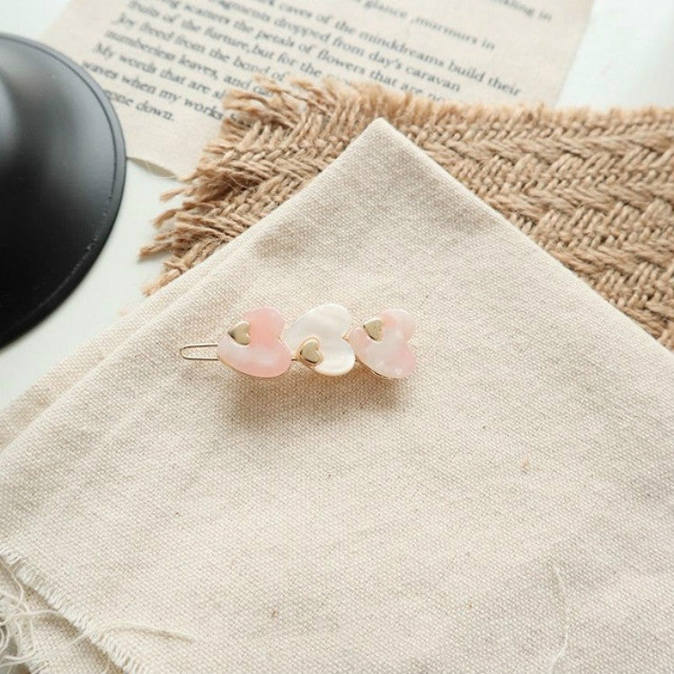 Sweet Acetic Acid Love Hairpin Bangs Clip Exquisite Wild Geometric Hairpin Clip Hair Accessories
