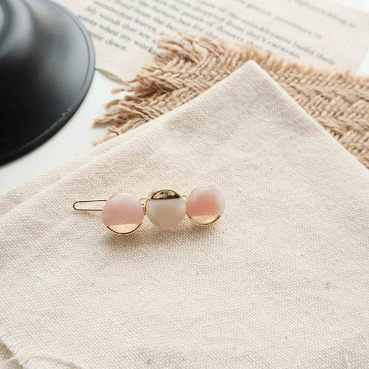 Sweet Acetic Acid Love Hairpin Bangs Clip Exquisite Wild Geometric Hairpin Clip Hair Accessories
