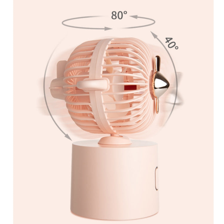 Creative Aircraft Shaking Head Fan Office Desktop USB Charging Mini Fan