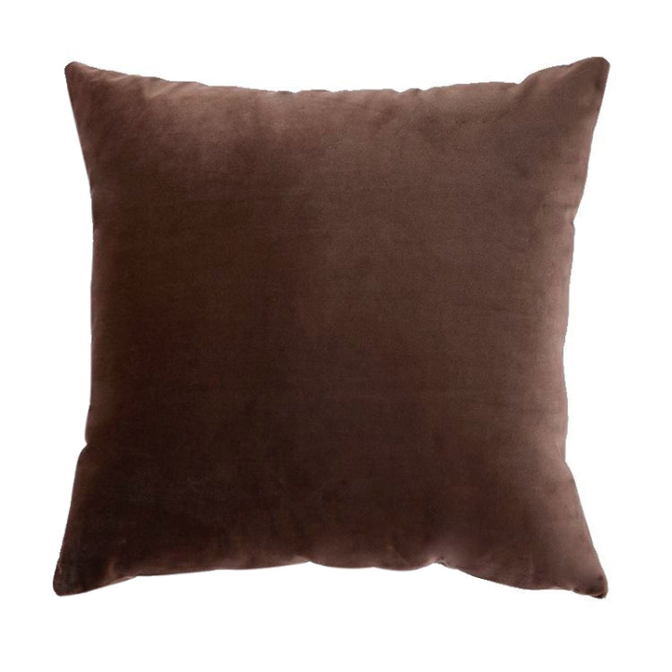 Velvet Solid Color Soft Pillowcase, Size:45cm*45cm