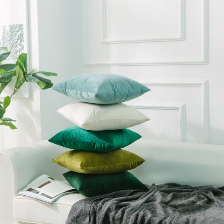 Velvet Solid Color Soft Pillowcase, Size:45cm*45cm