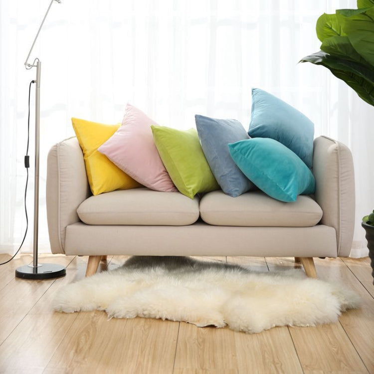 Velvet Solid Color Soft Pillowcase, Size:45cm*45cm