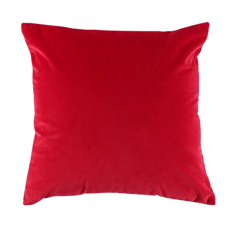 Velvet Solid Color Soft Pillowcase, Size:45cm*45cm