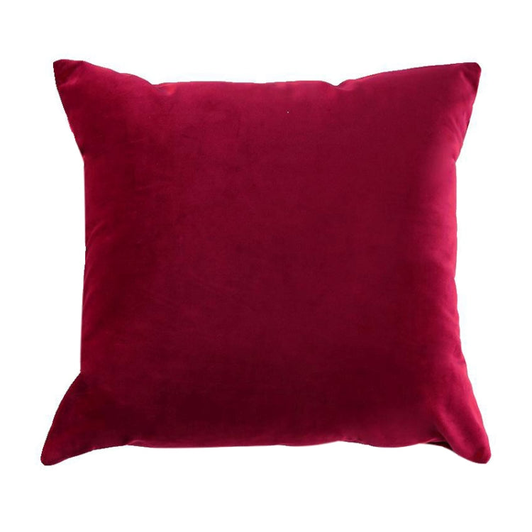 Velvet Solid Color Soft Pillowcase, Size:45cm*45cm