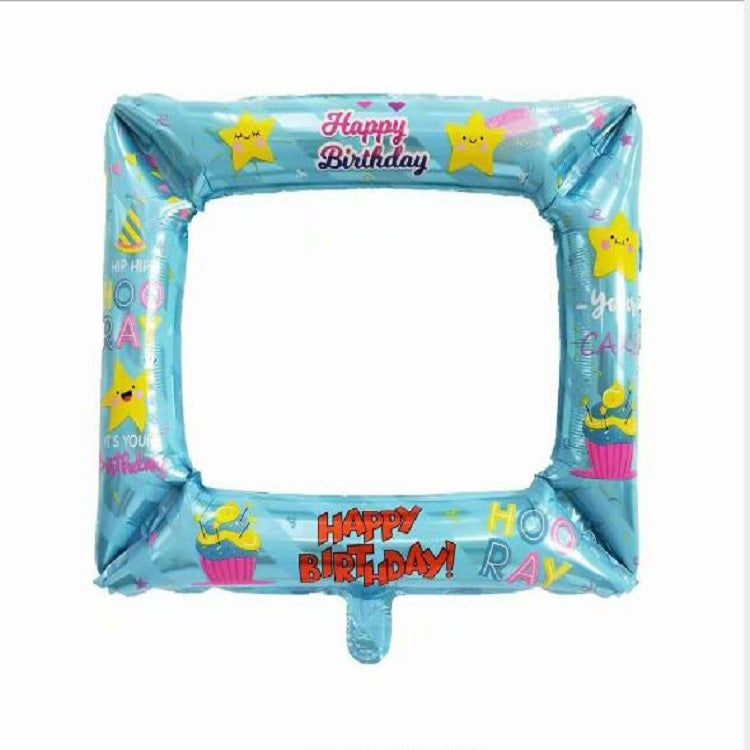 3 PCS Birthday Party Photo Frame Balloon Graduation Ceremony Photo Props(Splash ink graduation photo frame)