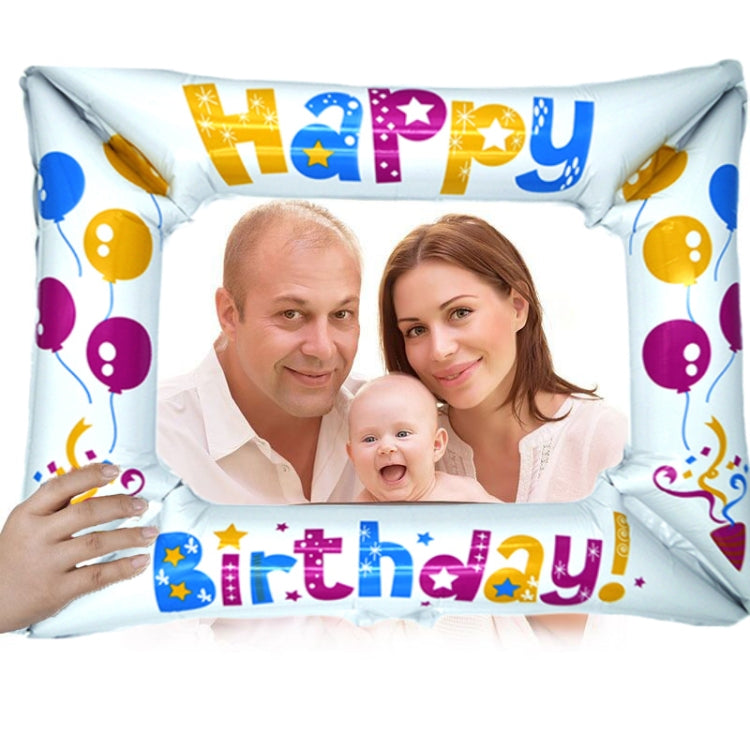 3 PCS Birthday Party Photo Frame Balloon Graduation Ceremony Photo Props(Splash ink graduation photo frame)