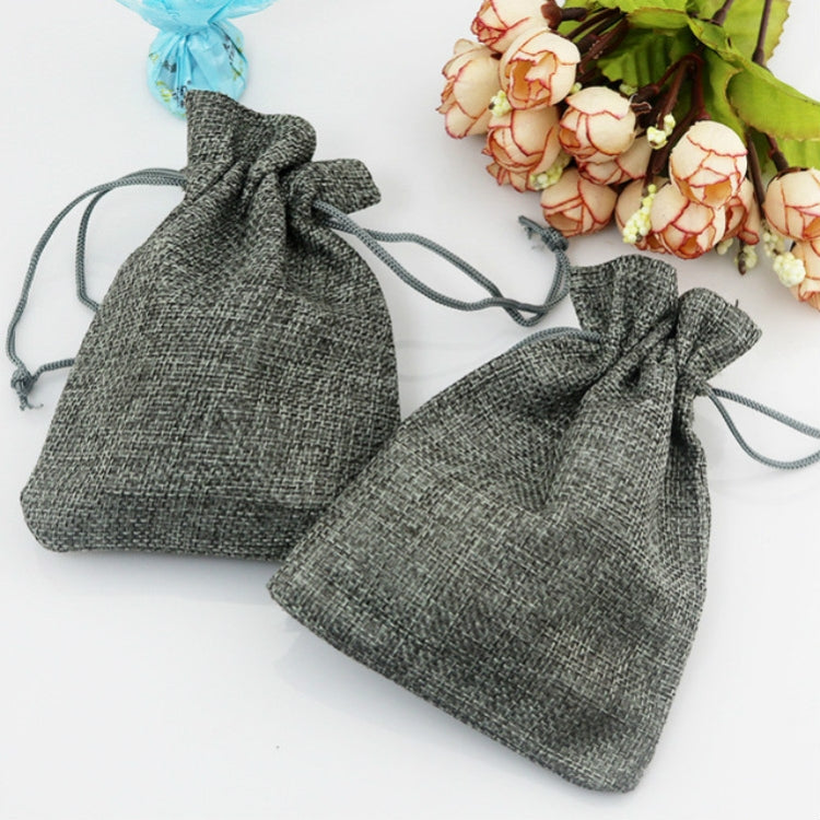 50 PCS Multi size Linen Jute Drawstring Gift Bags Sacks Wedding Birthday Party Favors Drawstring Gift Bags, Size:20x30cm