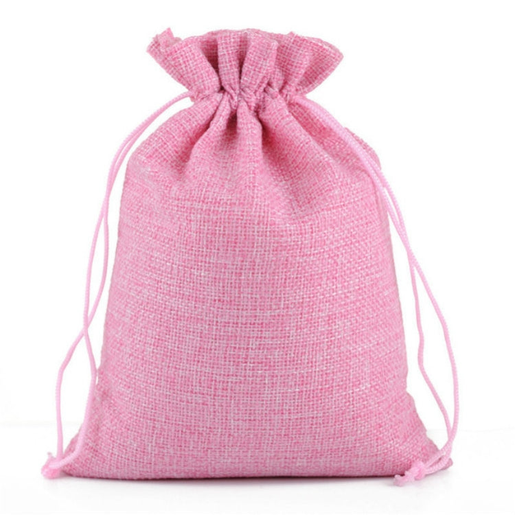 50 PCS Multi size Linen Jute Drawstring Gift Bags Sacks Wedding Birthday Party Favors Drawstring Gift Bags, Size:20x30cm