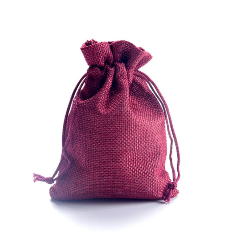 50 PCS Multi size Linen Jute Drawstring Gift Bags Sacks Wedding Birthday Party Favors Drawstring Gift Bags, Size:20x30cm