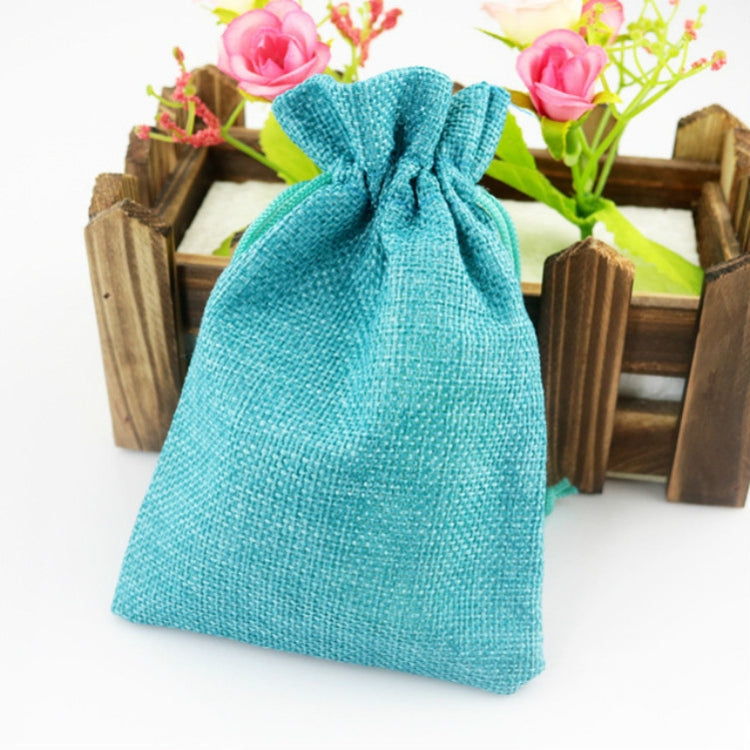 50 PCS Multi size Linen Jute Drawstring Gift Bags Sacks Wedding Birthday Party Favors Drawstring Gift Bags, Size:20x30cm