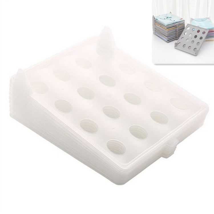 5PCS Stacking Clothes Board Folding Storage Rack Clothing Combination Finishing Tool(White)