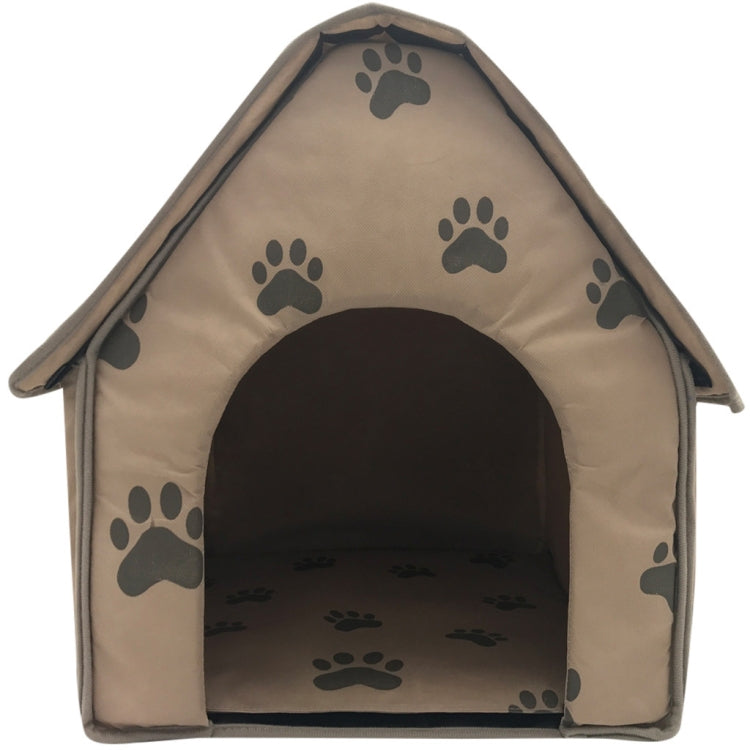 2 PCS Dog House Foldable Small Footprint Tent Indoor Portable Travel Pet Bed