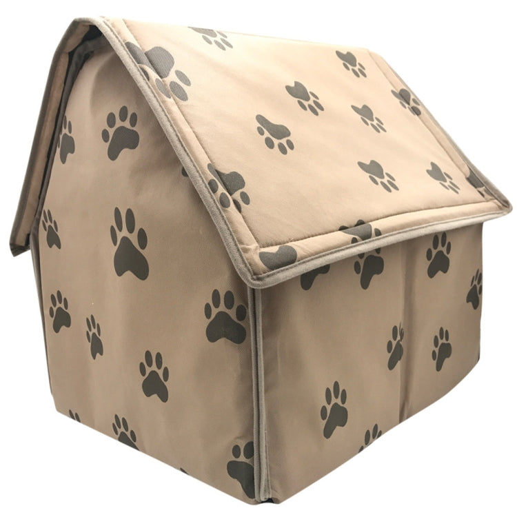 2 PCS Dog House Foldable Small Footprint Tent Indoor Portable Travel Pet Bed