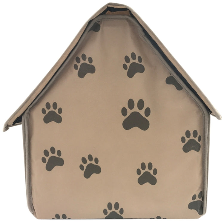 2 PCS Dog House Foldable Small Footprint Tent Indoor Portable Travel Pet Bed