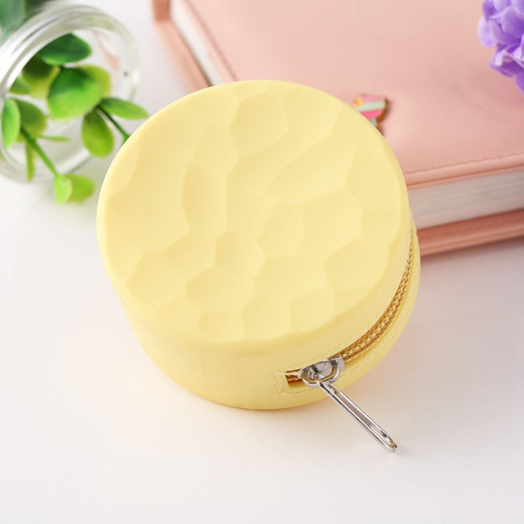 3 PCS Cute Solid Color Creative Silicone Zip Coin Purse