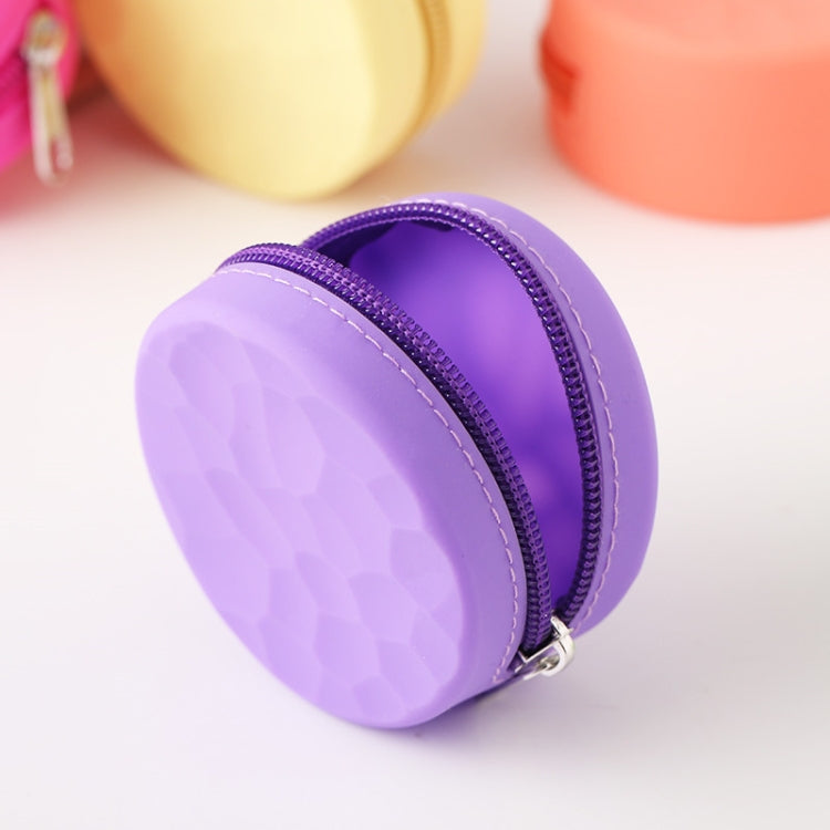 3 PCS Cute Solid Color Creative Silicone Zip Coin Purse