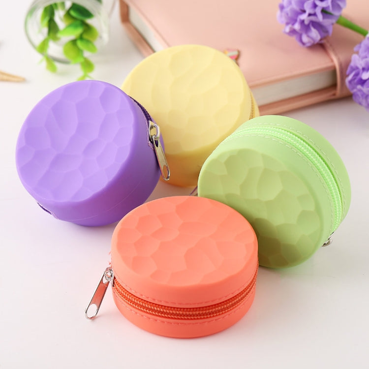 3 PCS Cute Solid Color Creative Silicone Zip Coin Purse