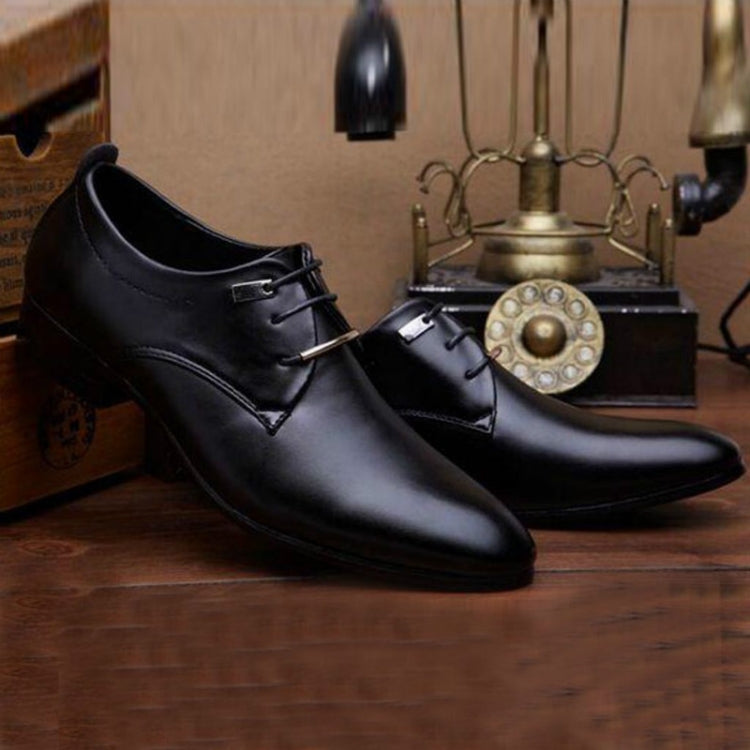 Men Business Dress Shoes Pointed Toe Men Shoes, Size:39
