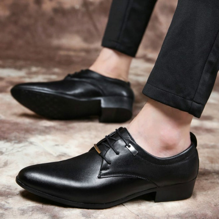 Men Business Dress Shoes Pointed Toe Men Shoes, Size:40