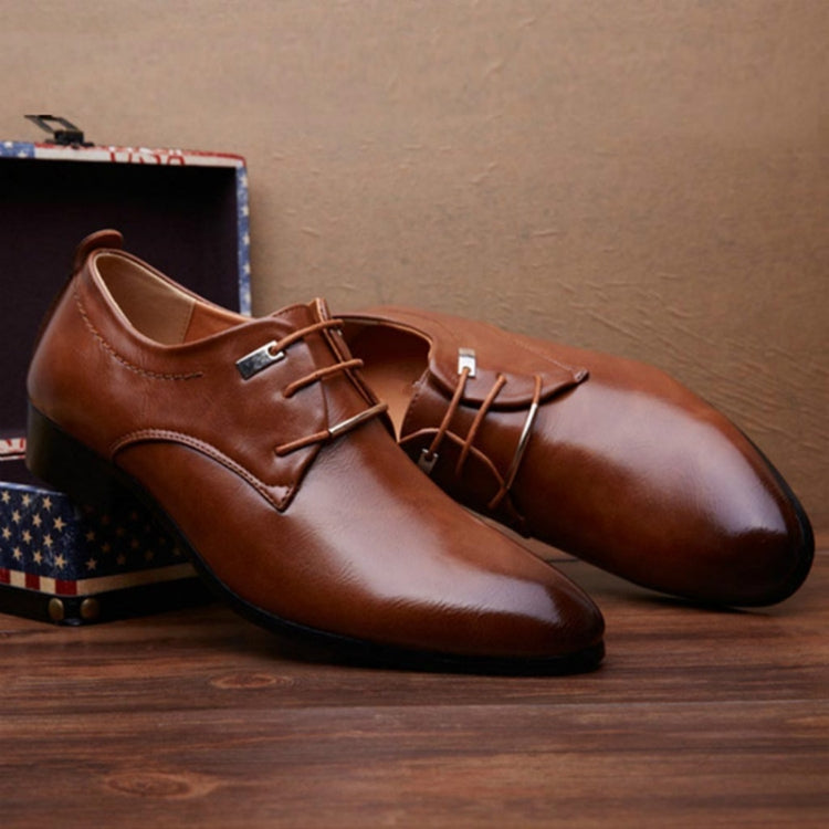 Men Business Dress Shoes Pointed Toe Men Shoes, Size:41