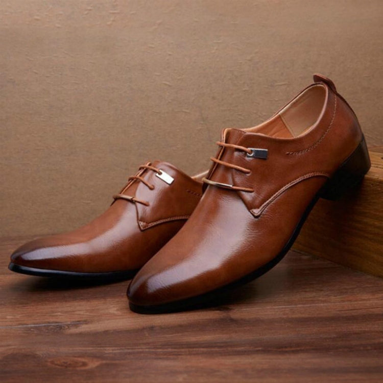 Men Business Dress Shoes Pointed Toe Men Shoes, Size:46