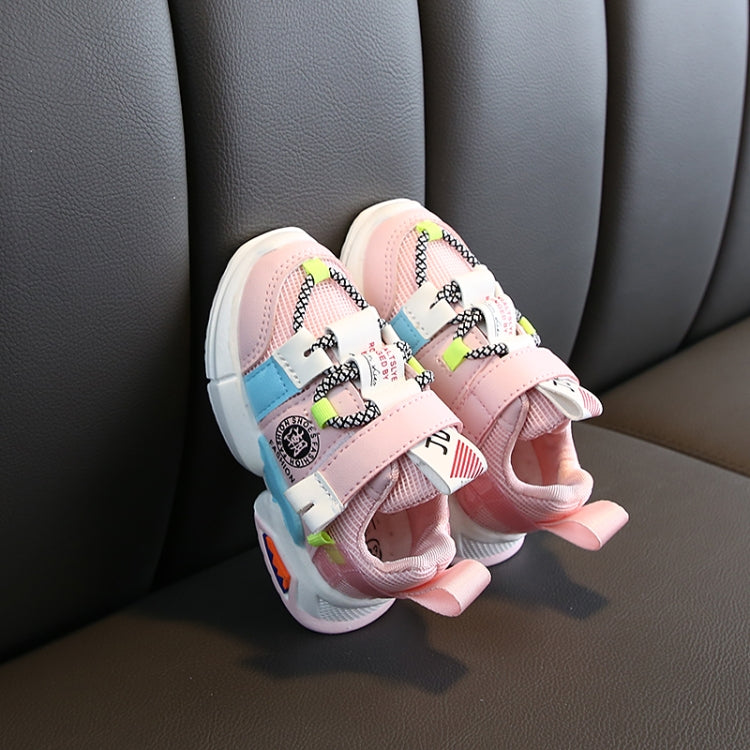 Girls Boys Shoes Fashion Breathable Sports Shoes, Size:29(Pink)