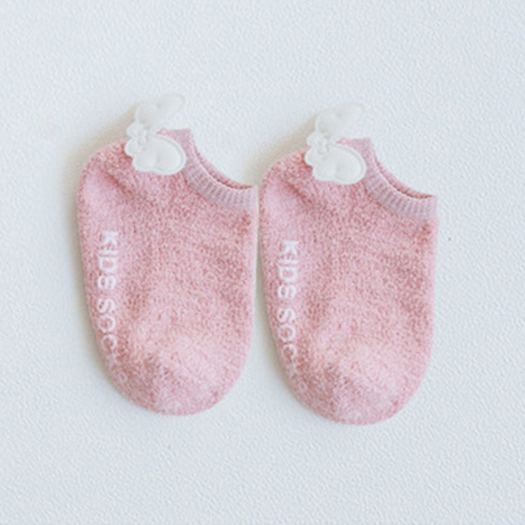 Children Coral Fleece Wings Pattern Non-slip Baby Socks, Size:S