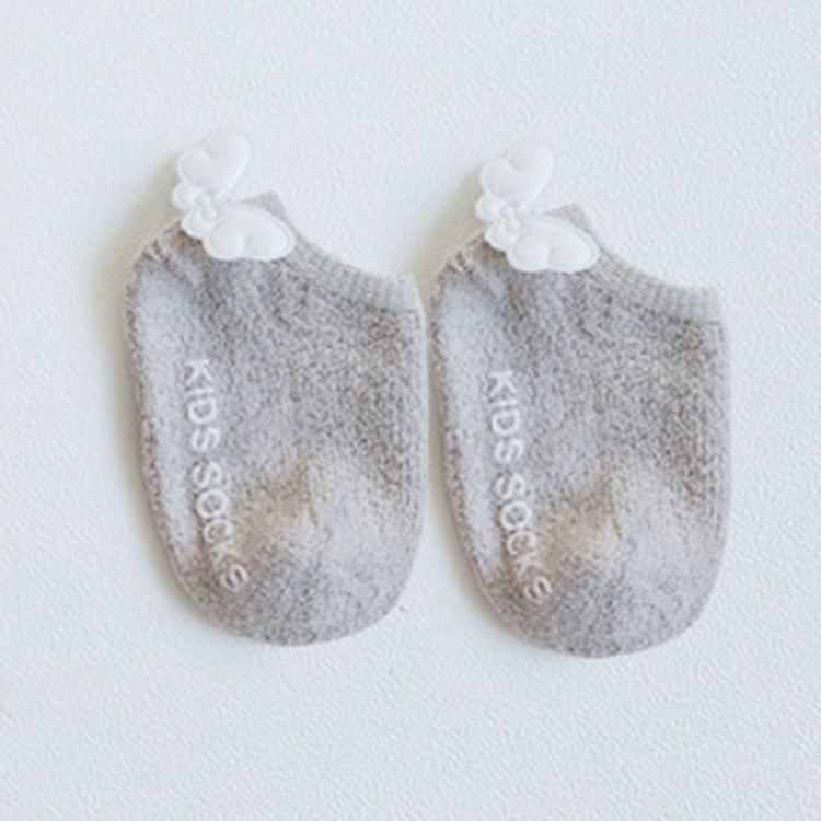 Children Coral Fleece Wings Pattern Non-slip Baby Socks, Size:L