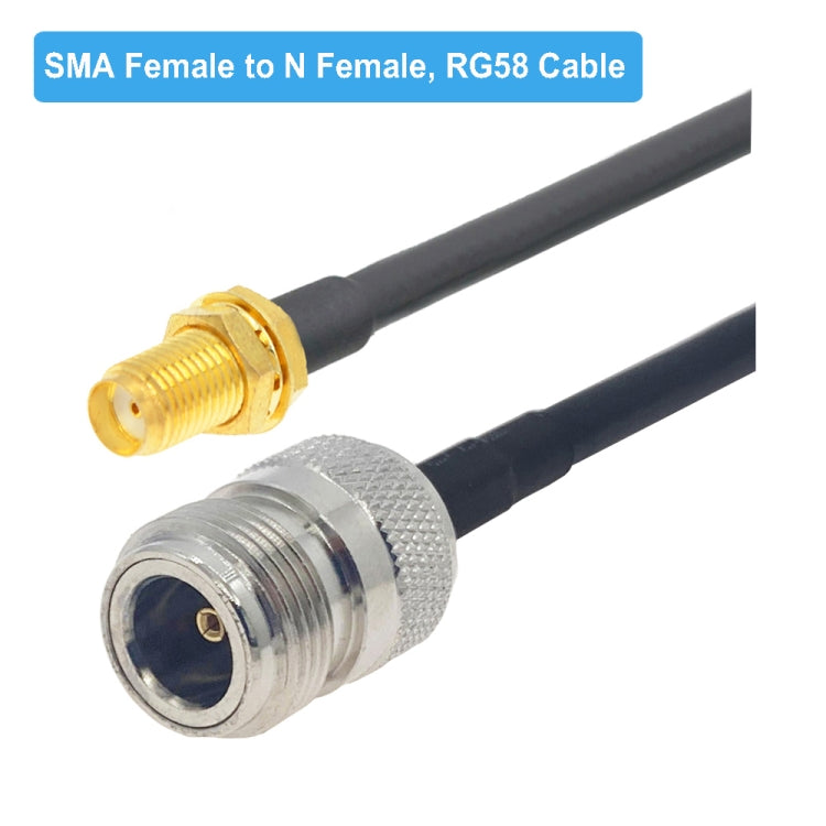 SMA Female to N Female RG58 Coaxial Adapter Cable, Cable Length:3m