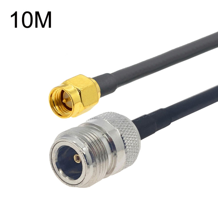 SMA Male to N Female RG58 Coaxial Adapter Cable, Cable Length:10m