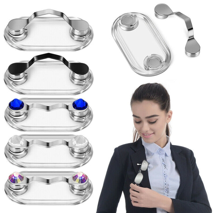 5 PCS Magnetic Glasses Holder Magnetic Brooch Number Plate Headset Glasses Clip
