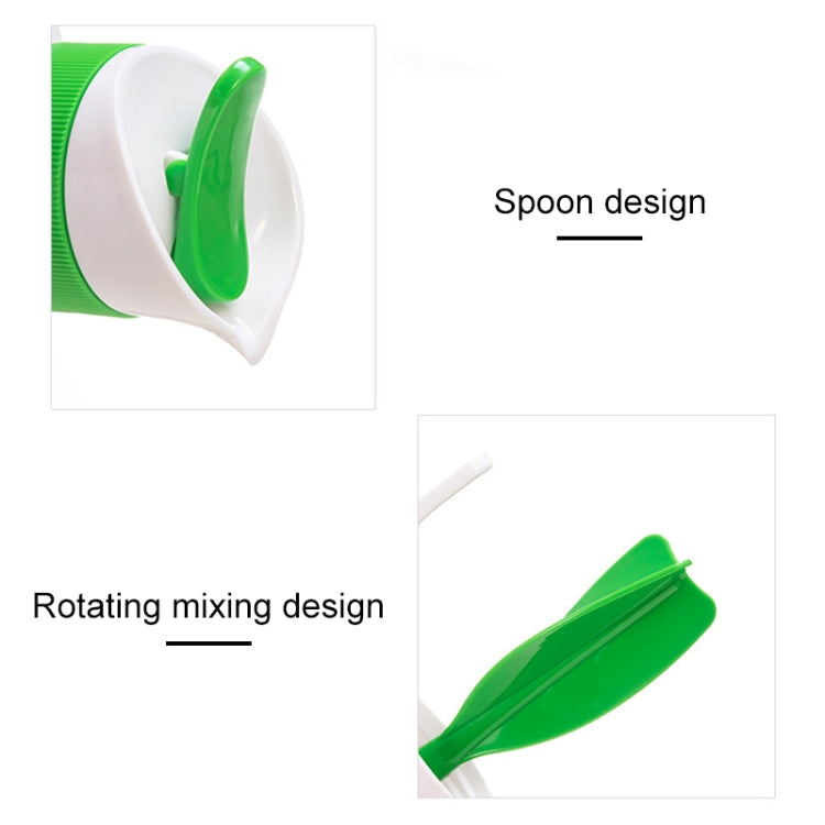 Kitchen Rotating Lid Salad Dressing Blender Sauce Bottle, Random Color Delivery