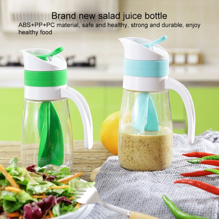 Kitchen Rotating Lid Salad Dressing Blender Sauce Bottle, Random Color Delivery