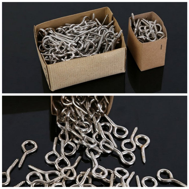 20 PCS Light Hook Nail Self-tapping Screw Triangle Thread Tip Tail Lhand Screw Eye