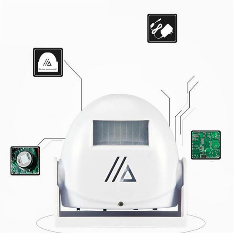 Electronic Infrared Welcome Device Welcome Doorbell(Green)