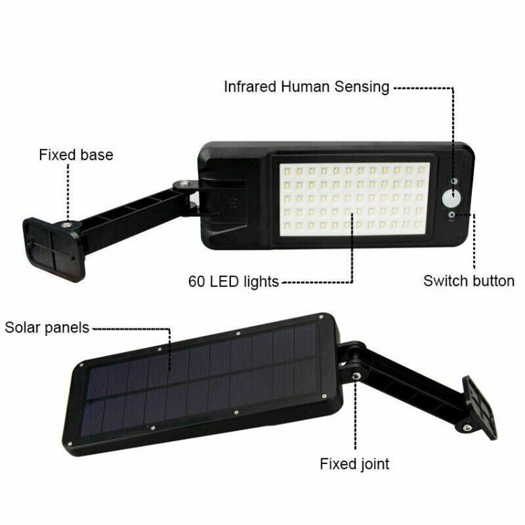 LED Solar Light Body Sensor Waterproof Garden Street Light Outdoor Wall Light