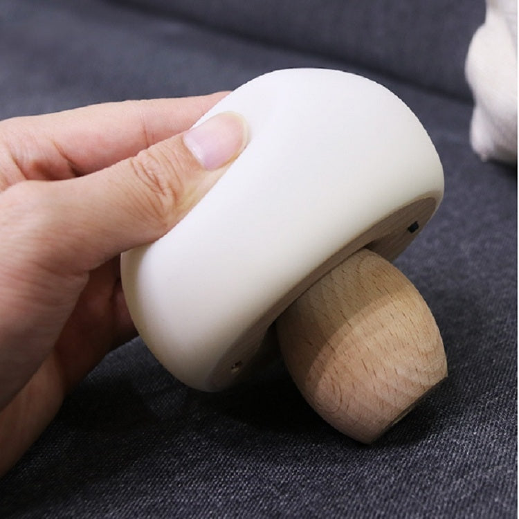 LED Intelligent Timing Mushroom Pat Lamp Wood Magnetic Light USB Charging 3 Modes Dimming Bedroom Night Light, Power Source:1.5W(Original Eucalyptus)