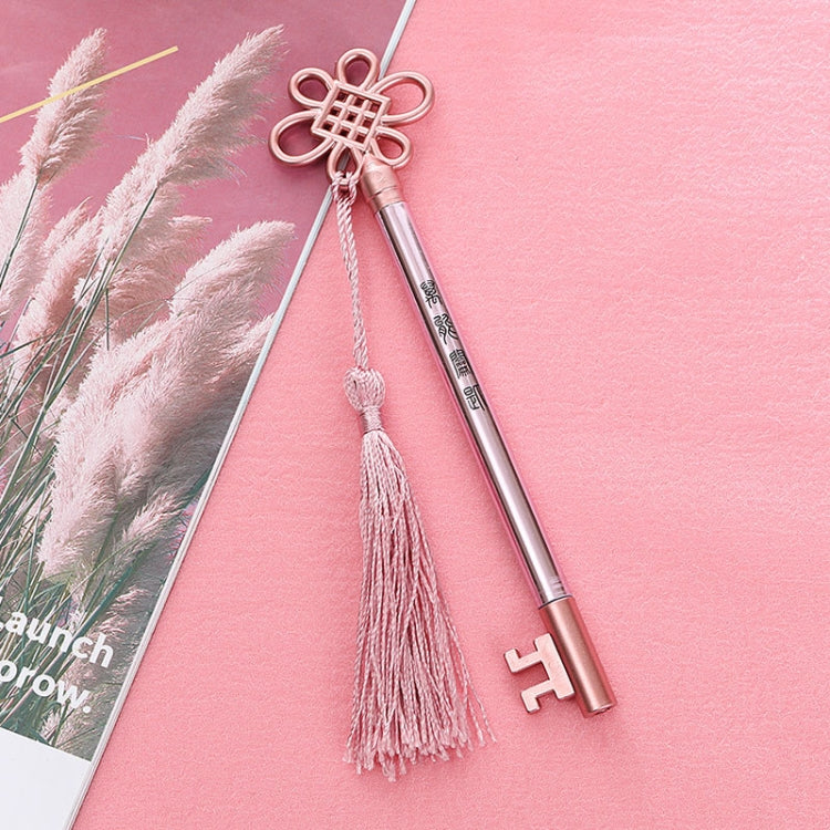 3 PCS Creative Personality Key Pen Fashion Palace Style  Tassel Pendant Gel Pen