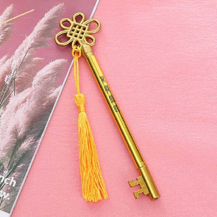 3 PCS Creative Personality Key Pen Fashion Palace Style  Tassel Pendant Gel Pen