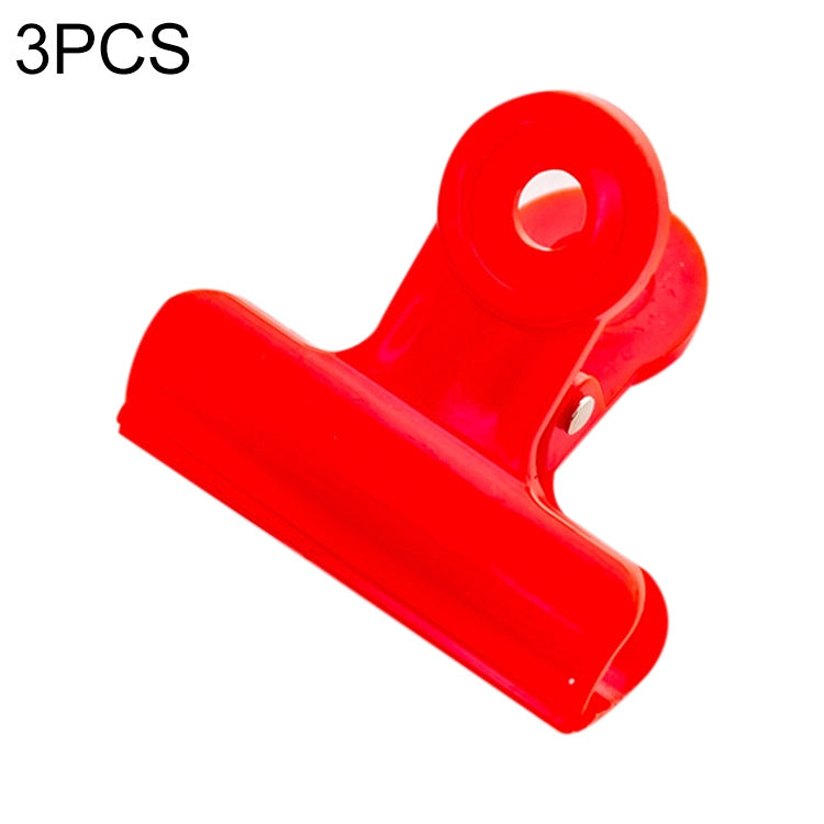 3 PCS Multifunctional Color Binder Clips Files Documents Clips Stationery Binding Supplies