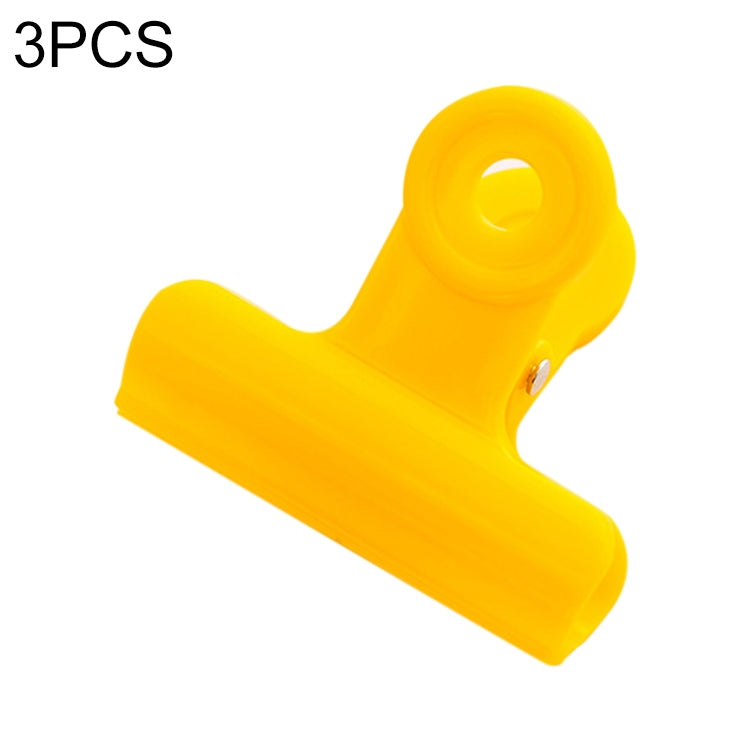 3 PCS Multifunctional Color Binder Clips Files Documents Clips Stationery Binding Supplies