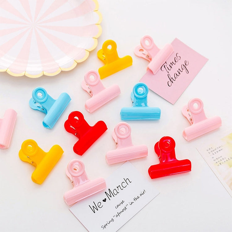 3 PCS Multifunctional Color Binder Clips Files Documents Clips Stationery Binding Supplies